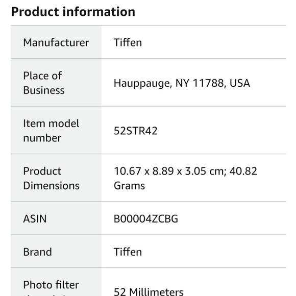 Tiffen 📷 Lens Filter 52 mm - Picture 3 of 7